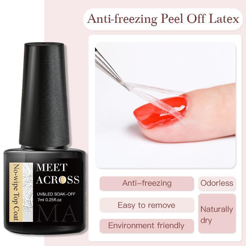 MEET ACROSS Блестящий гель-лак для ногтей, популярный телесный, розовый, красный, синий, блестящий гель-лак, красочный гель для начинающих, маникюр, салон дизайна ногтей