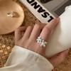 VENTFILLE 925 Stamp Silver Color Cool Multiple Styles Irregular Rings Pearl Crystal Zircon Jewelry Girls Gift Dropshipping