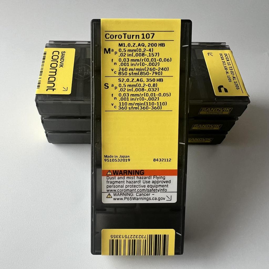 Sandvik / DCGX11T302-AL 1205 / Оригинальная шведская твердосплавная пластина 10 шт.