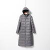 Women Hooded Long Puffer Jackets White Duck Down Autumn Winter Ultra Lightweight Keep Warm Coats