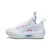 Баскетбольные кроссовки Li Ning Yu Shuai 13 Low, легкие, высокопрочные, нескользящие, износостойкие, дышащие, низкие, детские, белые, YKBS058-3