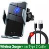 30W Car Wireless Charger Auto Car Mount Phone Holder for iPhone 16 15 14 13 12 X Samsung Infrared Induction  Fast Charging