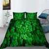 Green Duvet Cover Set Queen Size Tropical Rainforest Green Plant Palm Leaf Comforter Cover For Kids Teen Microfiber Quilt Cover