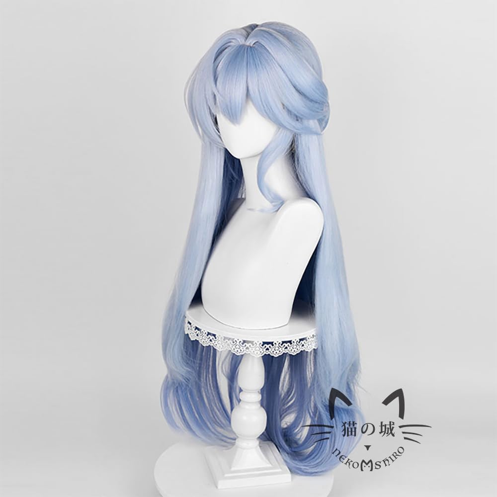 Кошачий замок: Косплей-парик Робин из Honkai: Star Rail, термостойкий, аксессуар для аниме-костюма, идеально подходит для вечеринок и мероприятий, включает сетку для парика