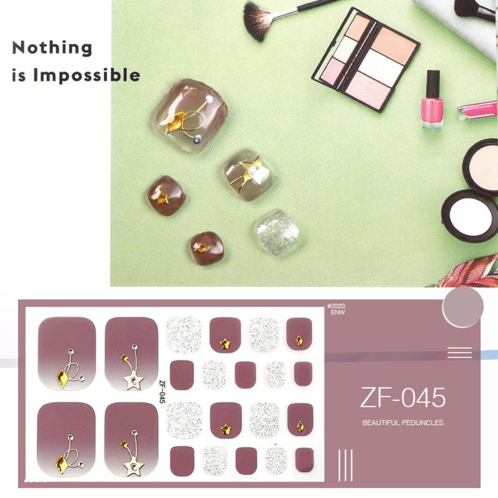 Наклейка для ногтей на ногах трехмерная 3D имитация страза наклейка для ногтей на ногах водостойкая наклейка для ногтей на ногах полная наклейка