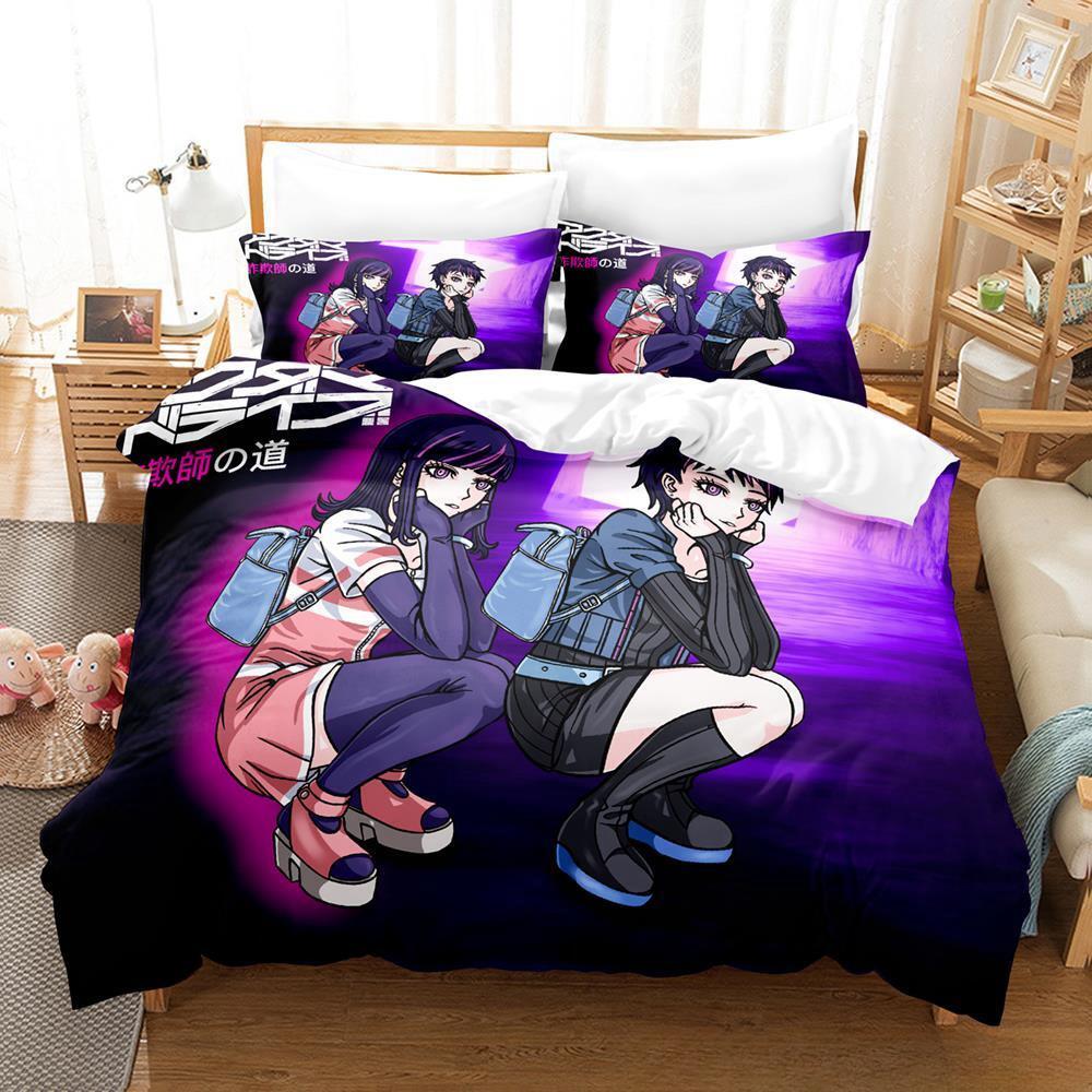 Новый комплект постельного белья Akudama Drive, односпальная кровать, двуспальная кровать размера «king-size», комплект постельного белья для взрослых и детей, комплект простыней с 3D-аниме