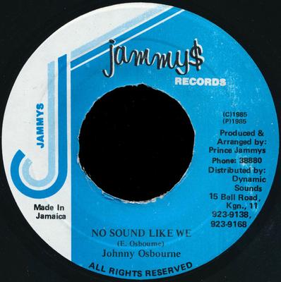 7-дюймовая пластинка JOHNNY OSBOURNE No Sound Like We NONE Jammys Records 1985 Ямайка Регги Ска Даб Б/У