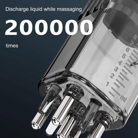 8ML Hair Oil Applicator with Precise Scale Scalp Massage Applicator Comb Clear Portable Hair Serum Oiling Dispenser Brush Hair Root Application Comb