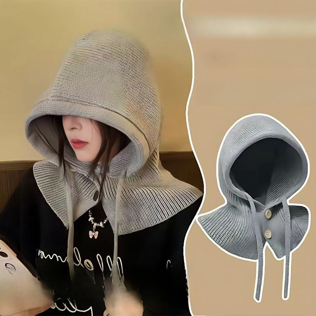 Ветрозащитная шапка, Пуговица, Шаль-шапка, Ветрозащитная шапка, Шапка с защитой ушей, Теплая шапка, Шапка-пуловер, Вязаная шапка