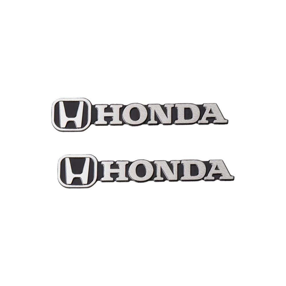 AQW1 2/4pcs New Car Audio Decorate 3D Aluminum Badge Emblem Sticker For Honda Civic Fit Jazz Accord CRV HRV City Odyssey Passport