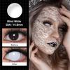 Crazy Lenses Magister Контактные линзы для Хэллоуина Белые контактные линзы для косплея Аксессуары для аниме