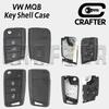 Key Crafters 5G0959752 Flip Remote Car Key Shell Case 3 Buttons WIth Cutting Service For VW Volkswagen Flip Blade HU66 Or HU162T