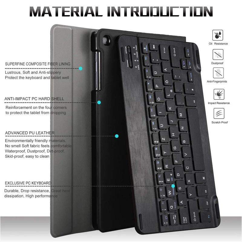 Умная крышка-клавиатура для Tab 10.1 дюйма TB311FU TB311XU Чехол Funda для Tab 10.1 Съемная клавиатура