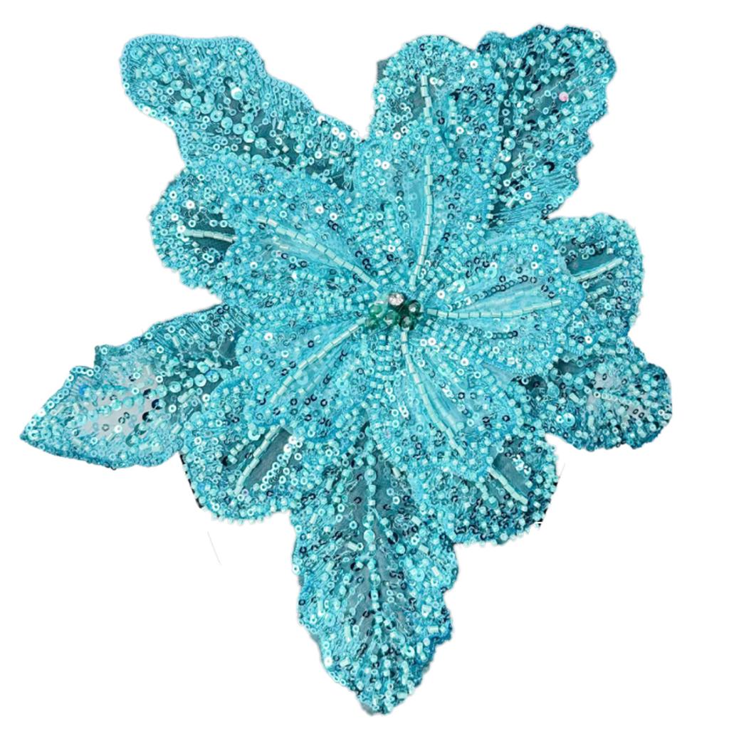 Eye-Catching Sequins Flower Applique for Clothes Hat Sewing Patches DIY Scarf Wedding Dress Decors Accessories