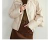 Stand up collar warm short down jacket