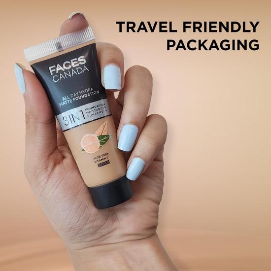 FACESCANADA Celeb Glow Kit | Серебряный строб-крем (30мл) + Мини-тональная основа Absolute Ivory All Skin Day Hydra Matte (15мл) | Набор для макияжа с полным покрытием