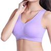 Women's Seamless Push Up Sports Bra, Wire Free, Solid Pattern