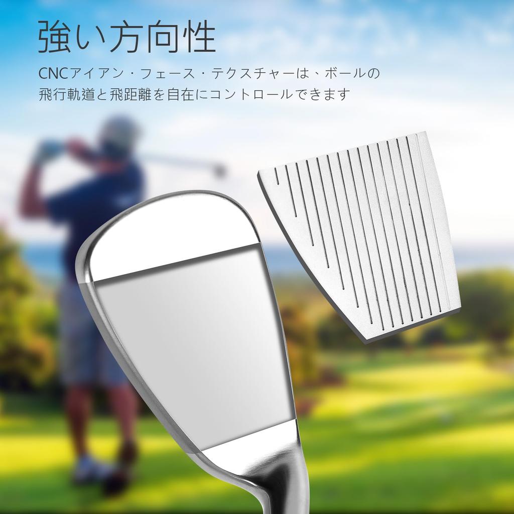 Набор для гольфа Tohills [Carbon] из 12 предметов. В комплекте специальная сумка для переноски. (с низким расположением паттера)