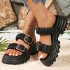 Women's Sandals Thick-soled Shoes Thick-soled Height-increasing Flip-flops