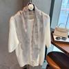 Women Lace Edge Solid Color Versatile Triangular Neck Scarf For All Seasons