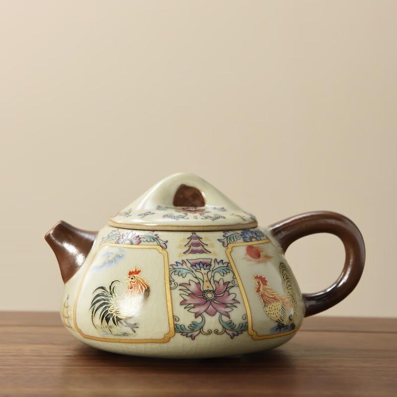 Дэху Сингуан Керамический чайник для гунфу в стиле печи Жу