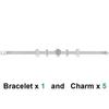 S925 Silver Color Charms Bracelet Set DIY Bracelet with Charms Luxury Original Women Bracelet Charms Jewelry Gifts for Women