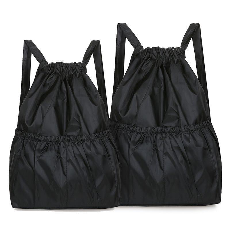 Женский складной рюкзак большой вместимости с завязками - легкая сумка для путешествий и покупок на открытом воздухе