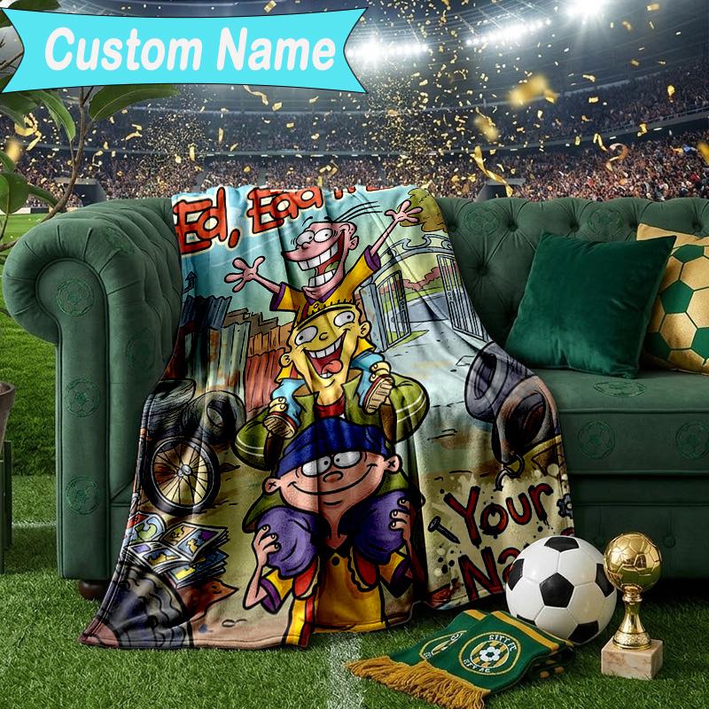 Custom Name Blanket Ed Eddy Mystery Blanket Bedding Blanket for Travel, Camping, Living Rooms, Offices, Sofas, Fan Christmas gift