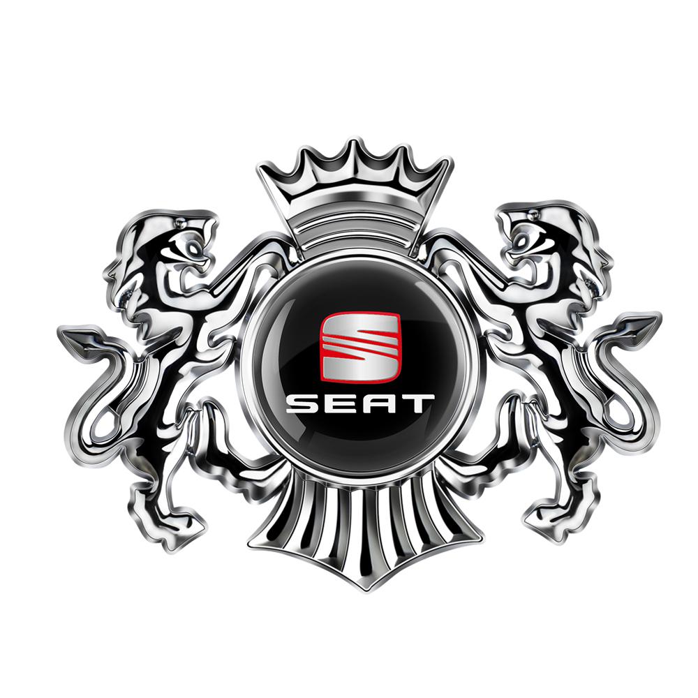 For Seat Leon Mk1 Ibiza 6j Ateca Altea Arosa Ahambra FR Toledo Exeo 1/2Pcs Car Metal Logo Side Window Body Fender Badge Stickers