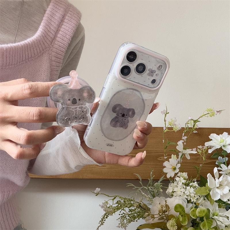 Милый коала в горошек магнитный держатель для iPhone 11 Pro Max Чехол для телефона Apple 11 11 женский 11 двухслойный