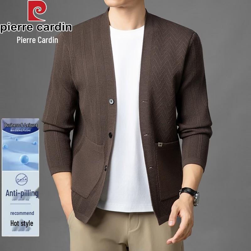 Pierre Cardin Мужской вязаный кардиган в стиле business casual