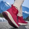 Women's Winter Thickened Padded Waterproof Comfortable Warm Anti Cold Lightweight Hiking Waterproof Non-slip Thick Sole Snow Boots