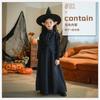 Kids Girls Halloween Dress Pumpkin Witch Cosplay Costume Casual Tutu Dress Party Stage Festival Outfit