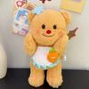 Cute Bear Butter Plush Toys Cartoon Stars Hairpin Apron Doll Children Gifts