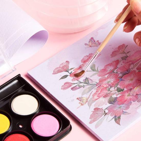 Набор акварельных красок для детей в коробке 12 цветов/48 цветов акварельные краски с кисточками бумажная портативная акварельная палитра