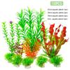 Искусственные растения, 16 шт., аквариумные растения, водные растения, аквариум для дома и офиса, аквариум, трава, декоративные аксессуары
