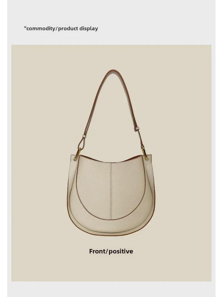 Весна 2025 года, роскошная женская сумка-седло из мягкой кожи — модная, вместительная, через плечо и через плечо