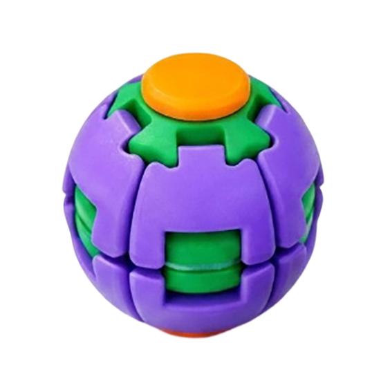Игрушка для тренировки концентрации 3D-печатный мячик-антистресс, Нажимной и вращающийся спиннер для пальцев, Декомпрессионный мяч, Игрушки-фиджеты, Портативный эргономичный для офиса