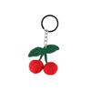 Sweet Cute Knitted Keyring Fruit Crochet Keyring Creative Cherry Keychain  DIY Jewelry