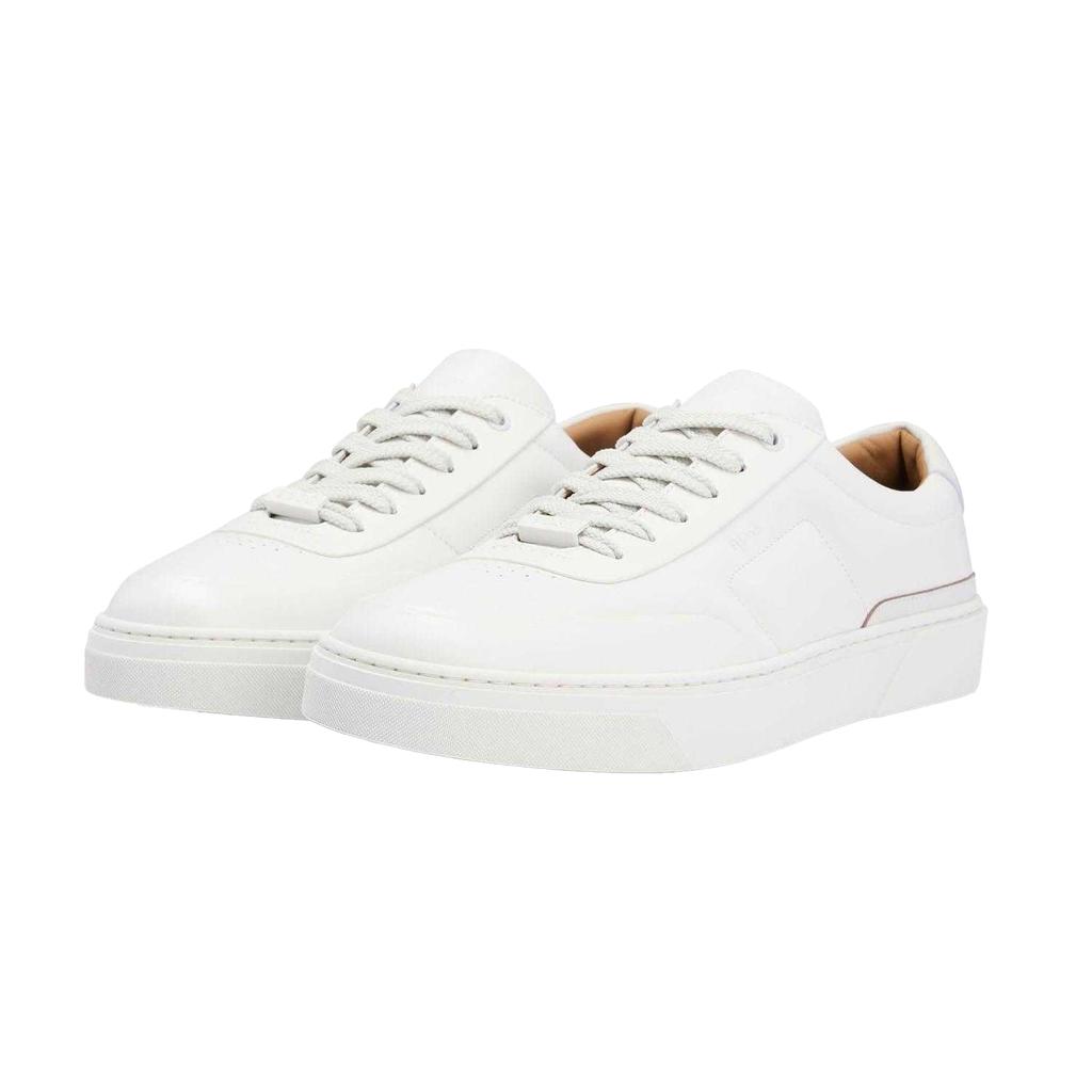 Hugo Boss Mens Gary Leather Tennis Trainers
