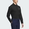 Adidas Рубашка поло Aeroready Core с сплошным логотипом для гольфа, поло с длинным рукавом, мужские топы, черный цвет IA2713