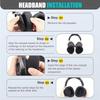 1Pair Protein Leather Ear Cushion for ASUS ROG Delta II Wireless Headphone Accessories
