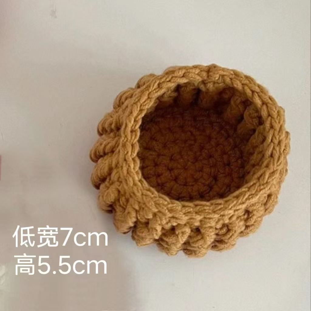 Готовый продукт новый милый стиль инс маленький цветочный подстаканник подставка под тарелку теплоизоляционная подставка ручная работа шерсть вязание крючком