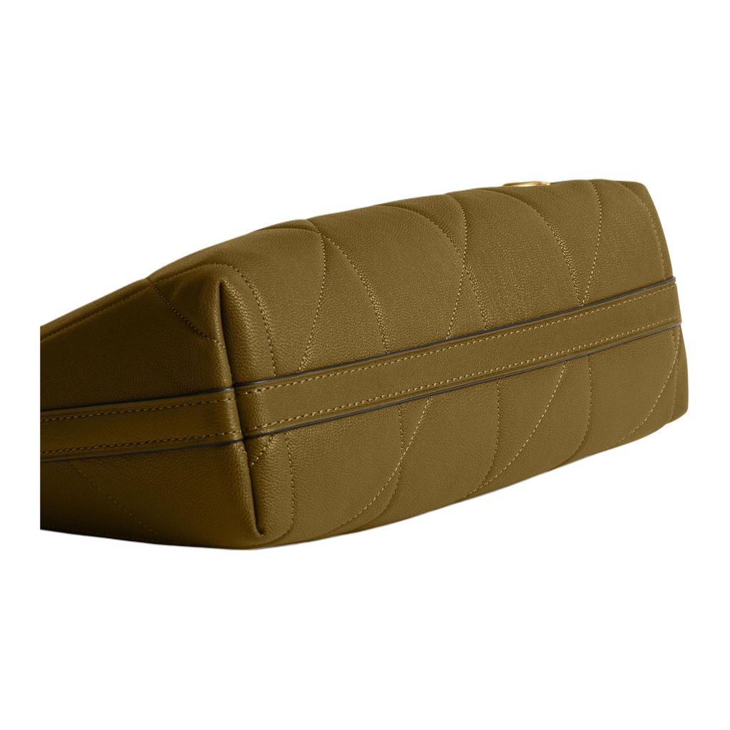Coach Juliet 27 Quilted Detail Lambskin Leather Shoulder Bag Large Women shoulder bag Light-Olive-Green CDZ65-B4YTH