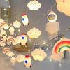 New Rocket Astronaut Children's Room Decoration Light String Night Market Stall Camping Tent Atmosphere Hanging Light Colorful Light String