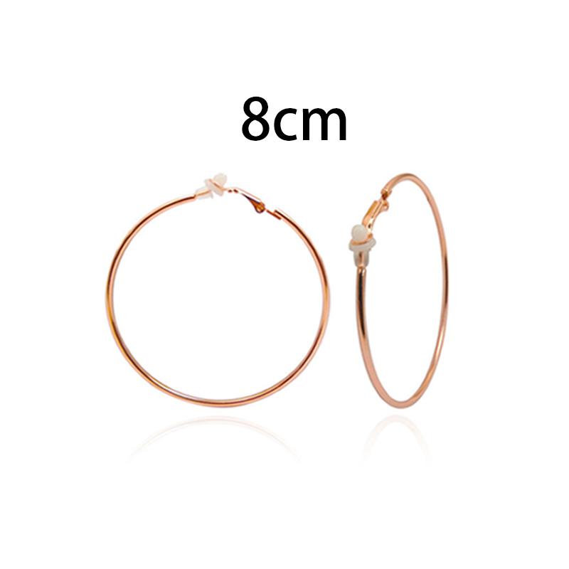 Женские серьги-клипсы без пирсинга, серьги-кольца, маленькие и большие круглые кольца с золотым серебряным покрытием