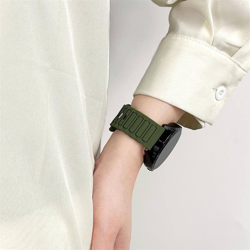 18mm 20mm 22mm Strap for Samsung Galaxy Watch 7 FE 6 5 4 5Pro 6/4Classic Silicone Band for Huawei GT5 Pro 46mm GT4/3Pro Bracelet