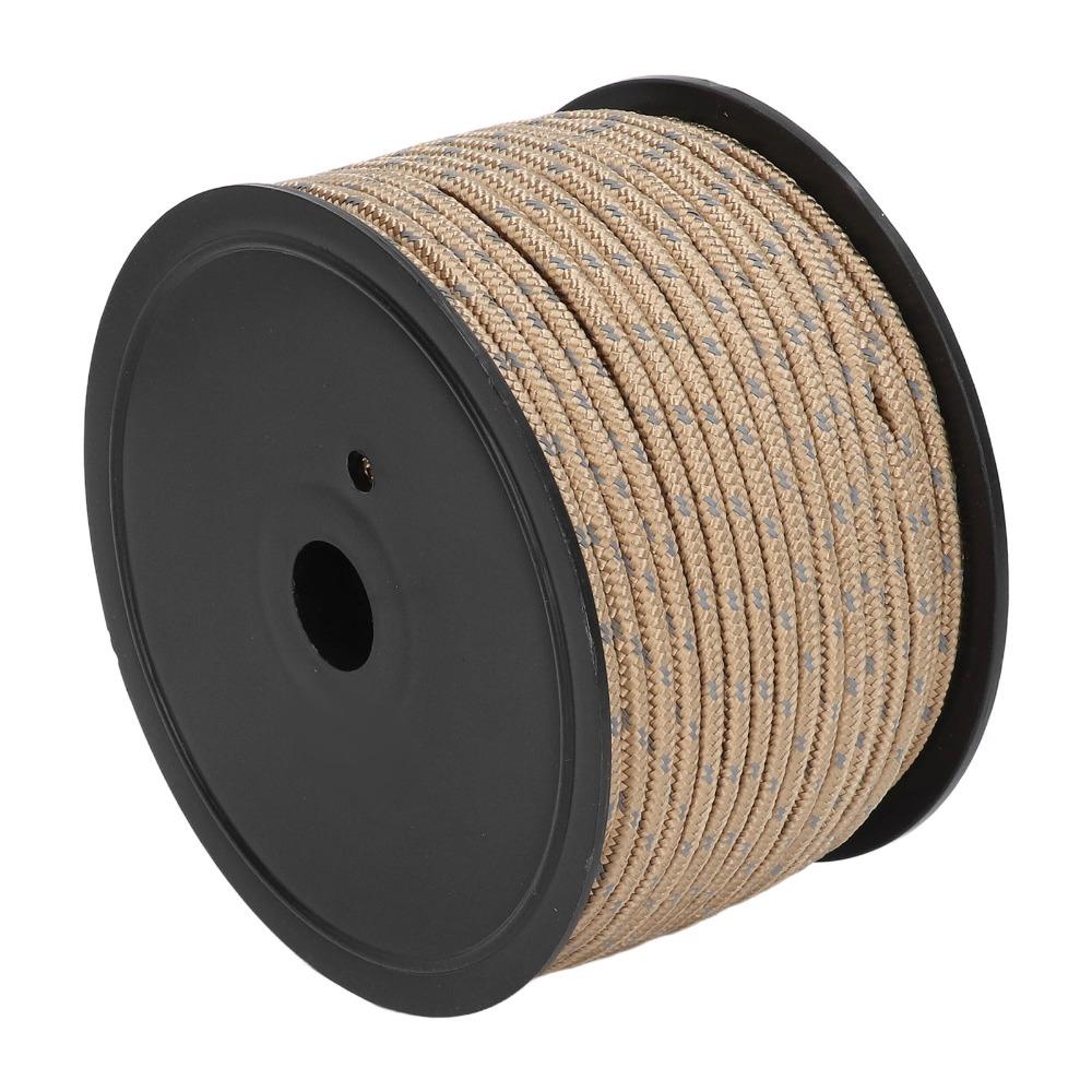 6mm Diameter Camping Guyline Cord PP Windproof Camping Rope Bold Reflective Tent Rope Camping