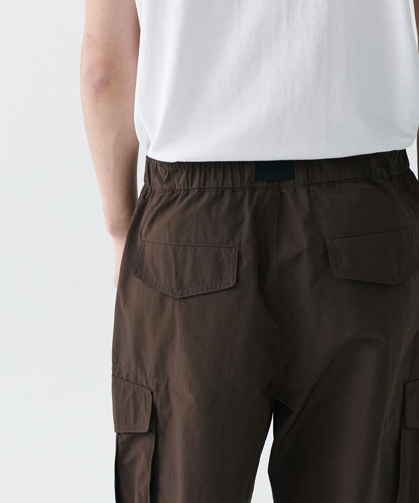 MUSINSA STANDARD [City Leisure] Np Wide Belted Cargo Pants [Baroque Brown]