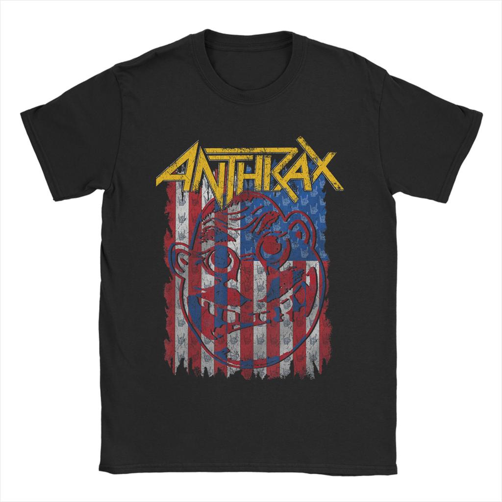 Novelty Anthrax Spreading The Disease TShirt Men Round Collar Cotton T Shirts Short Sleeve Tee Shirt Birthday Present Clothes